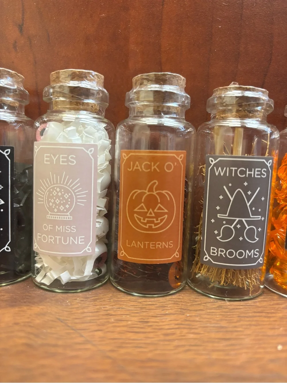 Target Bullseye Halloween Mini Glass Jars Set of 9